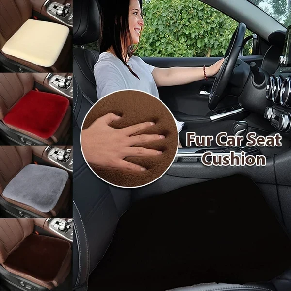 Plush Car Seat Cushion