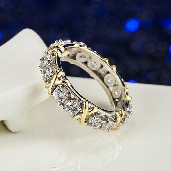 Cross full diamond ring