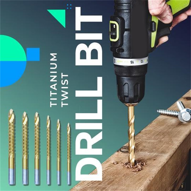 (🎅HOT SALE-48% OFF) -Twist Drill Bit Set Power Tool Accessories(6 Pcs )🔥