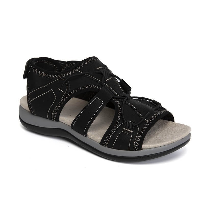 Beach sandals female low gang round head