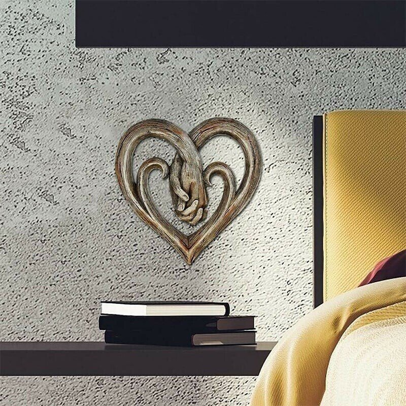 🎁-49%OFF-🔥Heart Holding Hands Wall Decor - Forever Love