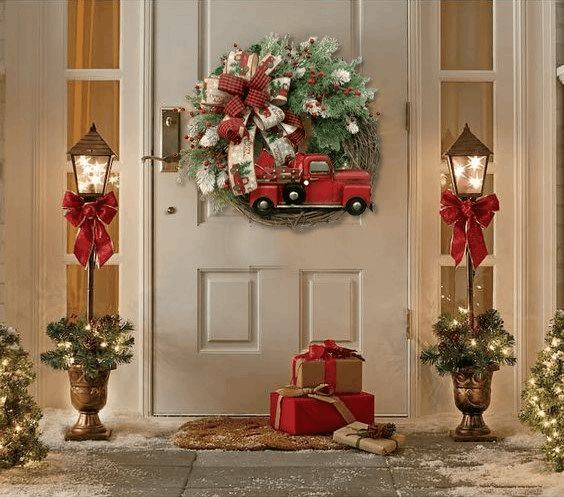 💥50% Off💥Red Truck Christmas Wreath