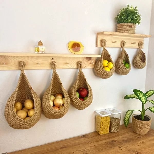 70% Discount🔥Hanging Wall Vegetable Fruit Baskets