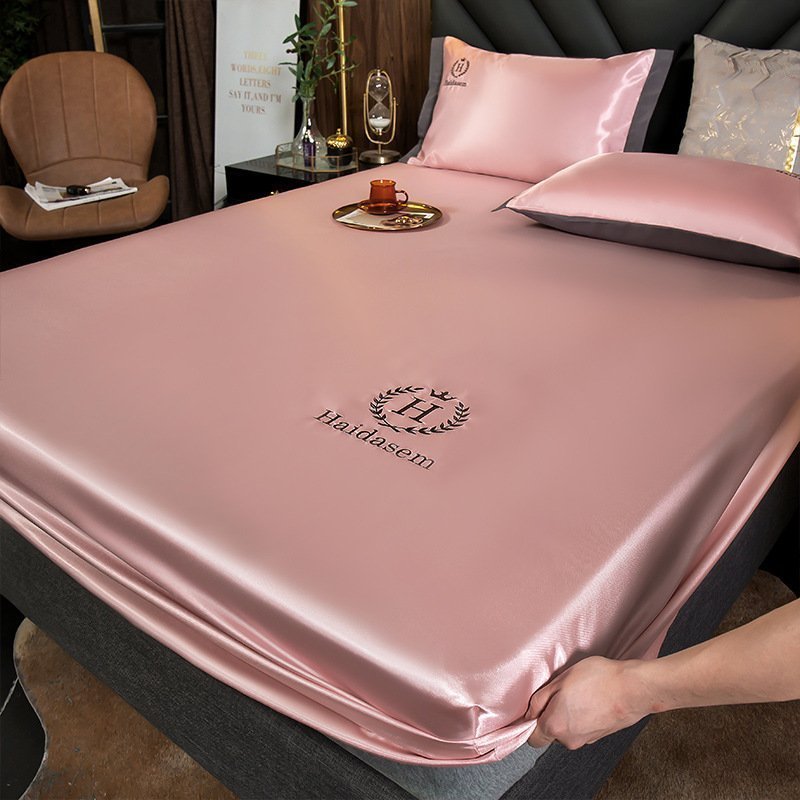 🎁Summer Promotion-Free Pillowcase🎁-Ice Silk Bed Sheet