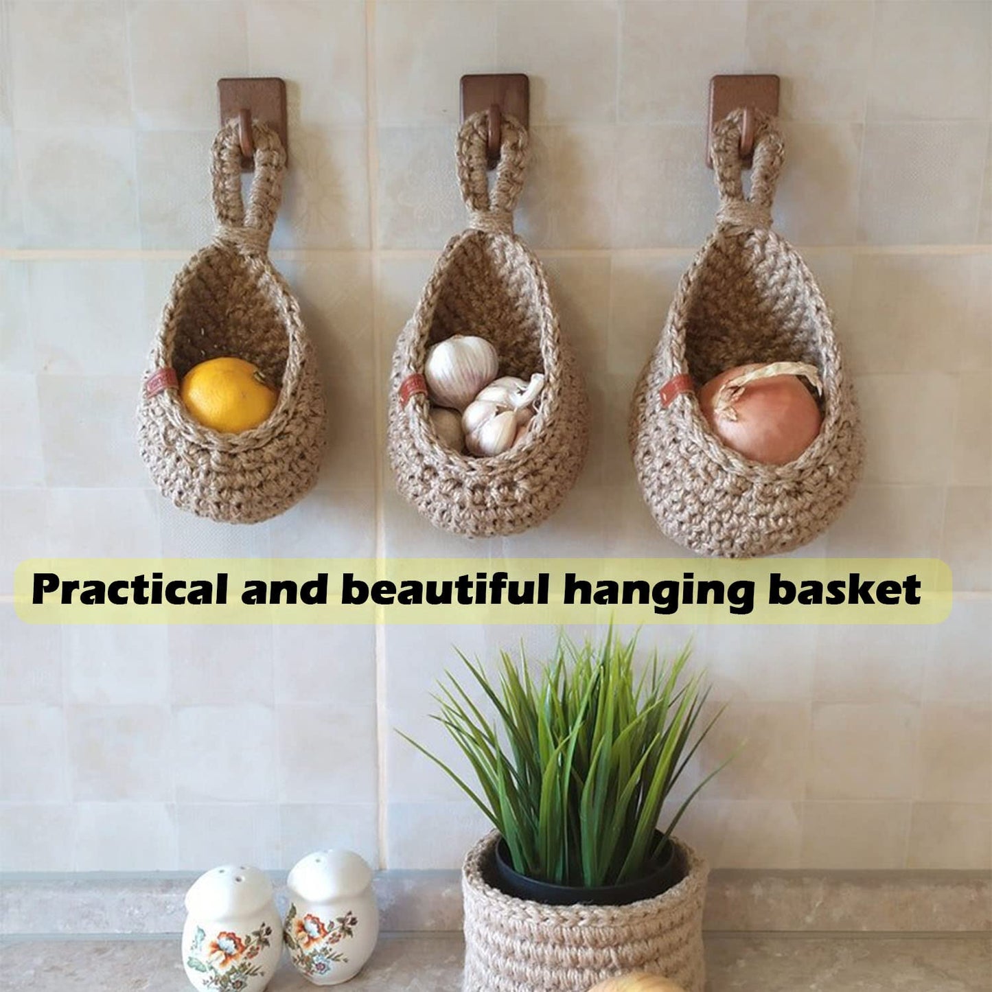 70% Discount🔥Hanging Wall Vegetable Fruit Baskets