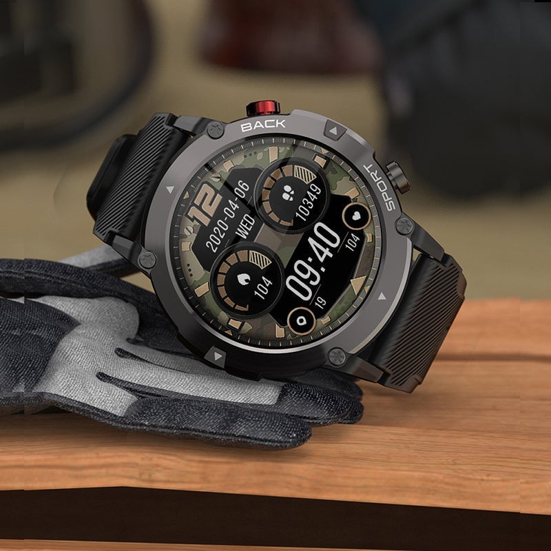 Military 2023 HD LCD Bluetooth Tactical Smart Watch