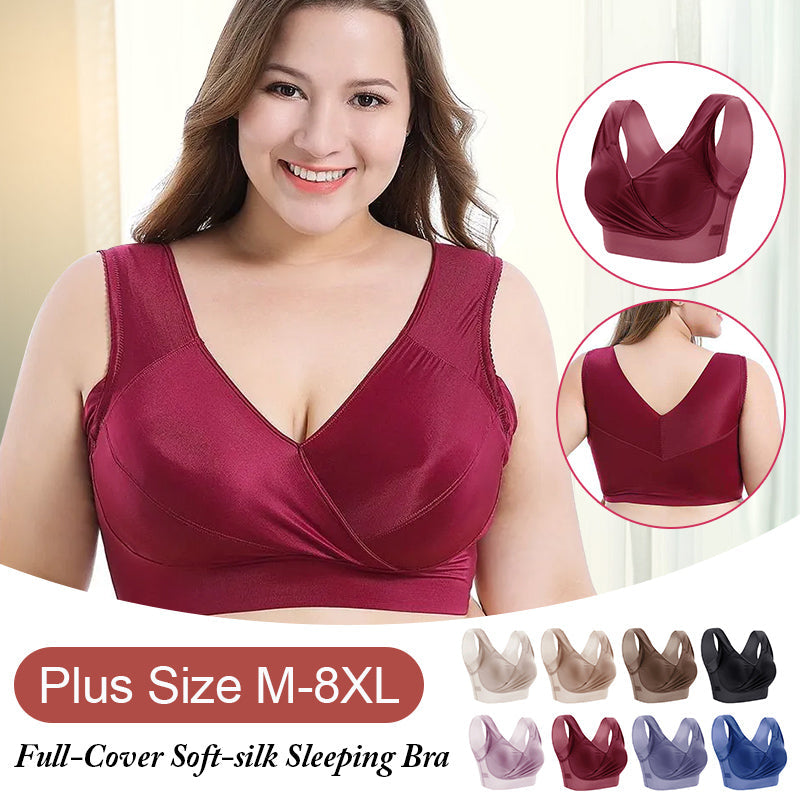 Oversized Soft Silk Push Up Bra