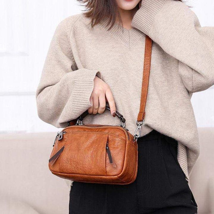 Multi Pockets Soft Leather Bag