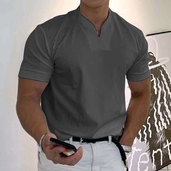 🔥2023 Men Gentlemans business Short Sleeve Fitness T Shirt