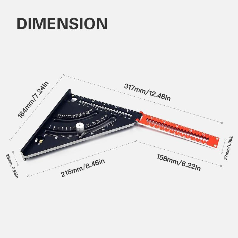 Aluminum Alloy Triangle Ruler