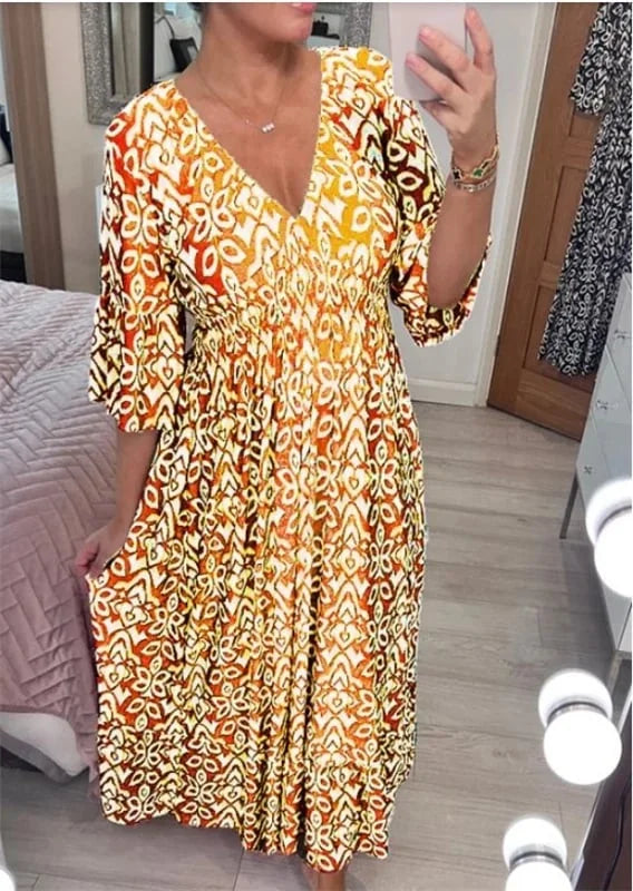 🔥50% OFF🔥V-neck floral dress