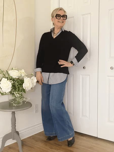 49% OFF🔥Seamed Front Wide Leg Jeans (Buy 2 Free Shipping)