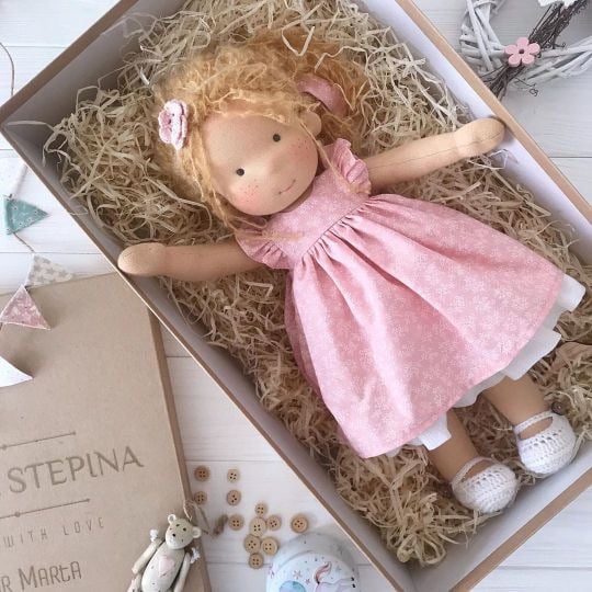 🎁🎁The Best Gift for Kids-Handmade Waldorf Doll👧(Buy2 Free Shipping)