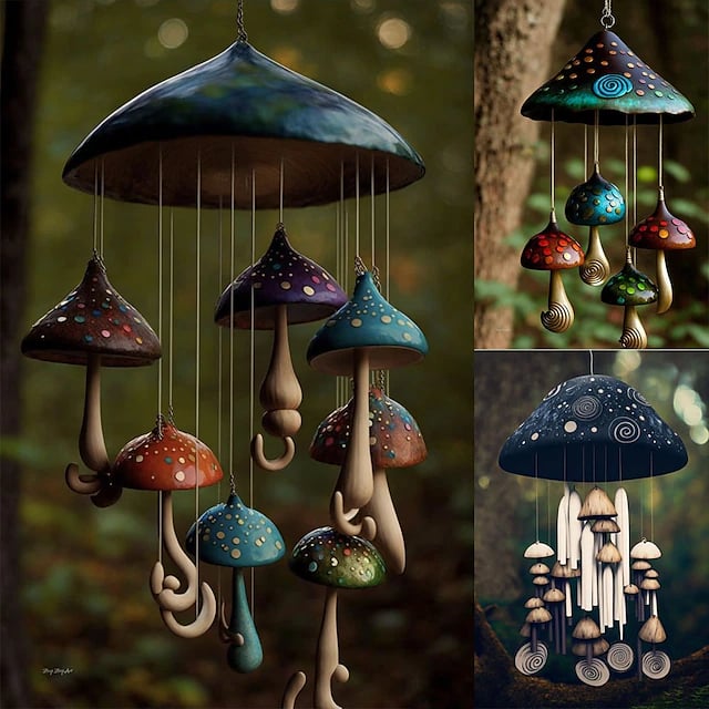 🎉49% OFF⇝💞-🔥Mushroom Campanula Handmade  Art