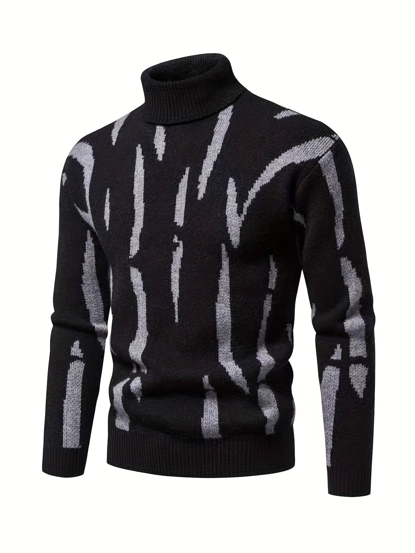 Trendy Men's Stretch Thermal Turtleneck Sweater - Stay Warm And Stylish All Winter