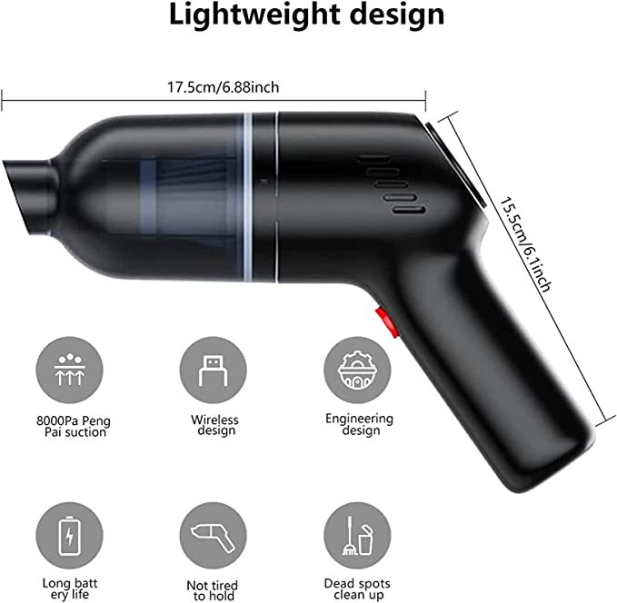 Tufting Gun tool cordless handheld hoover 120W 20000pa high power mini car hoover