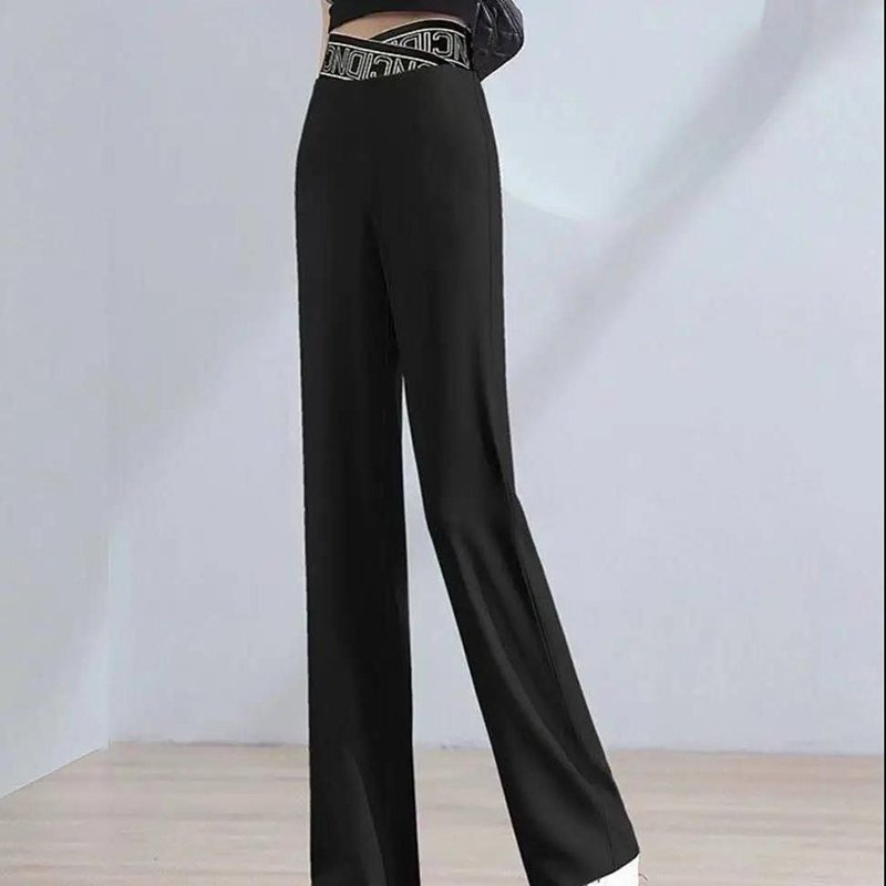 🔥Summer Hot Sale 49% OFF-Ice Silk High Waist Wide-leg Pants