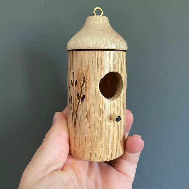 Wooden Hummingbird House-Gift for Nature Lovers