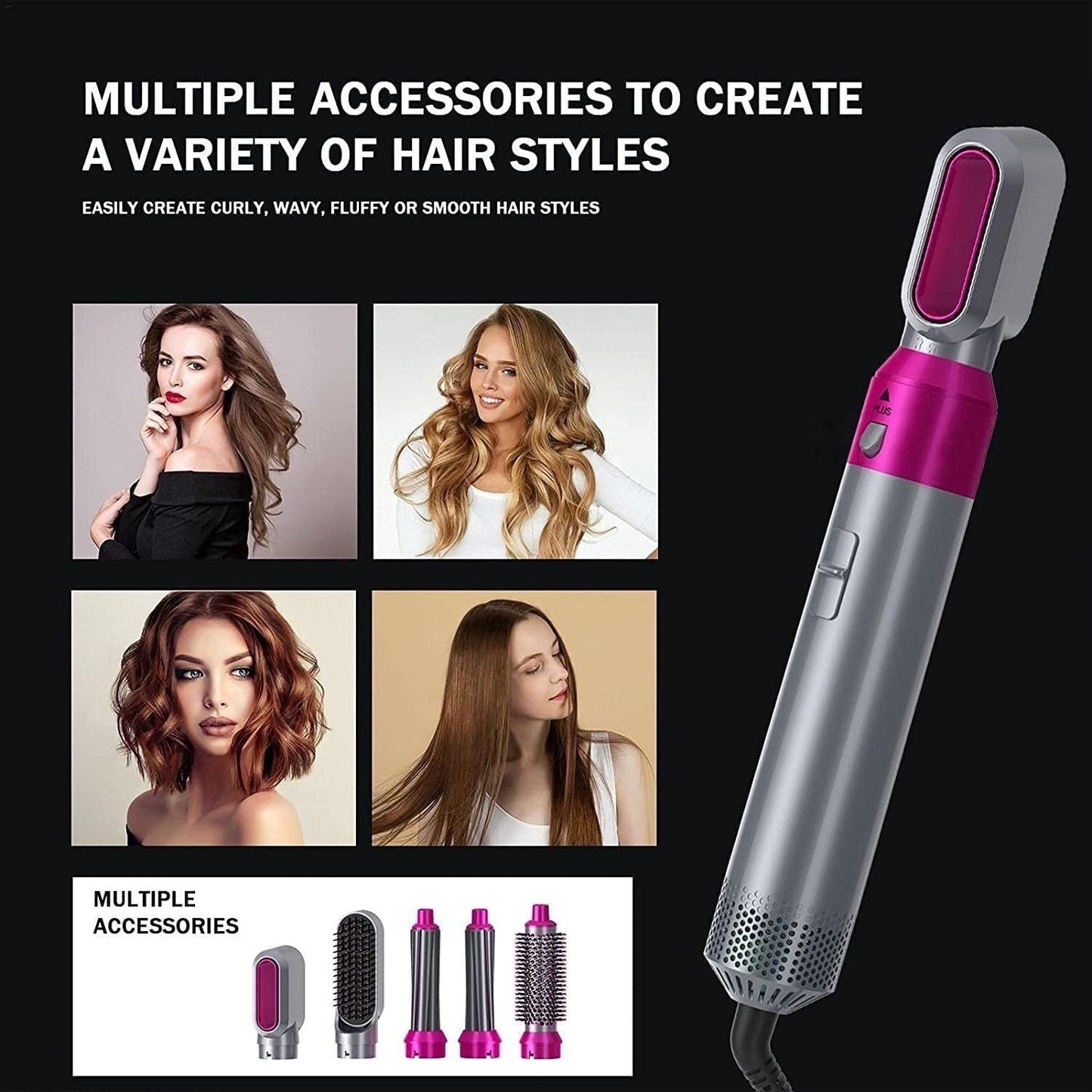 🔥 LIMITED TIME SPECIAL SALE 50% OFF ❤️ - Newest 5-in-1 Professional Styler