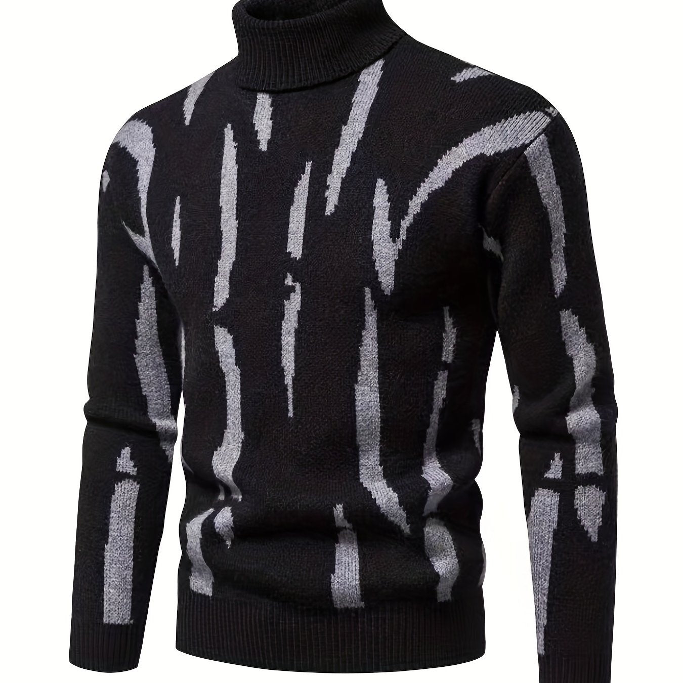 Trendy Men's Stretch Thermal Turtleneck Sweater - Stay Warm And Stylish All Winter