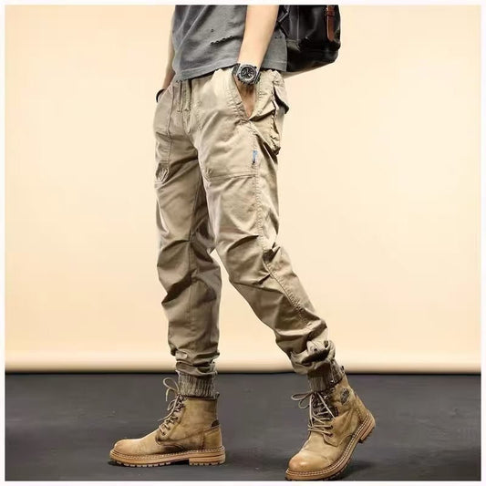 2023 SPRING MEN'S DISTRESSED SLIM FIT BIKER PANTS