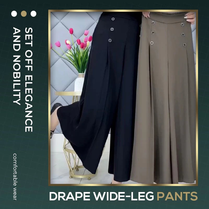 🔥49% OFF - [Comfort and Slim] Stylish Pleated Wide-leg Pants