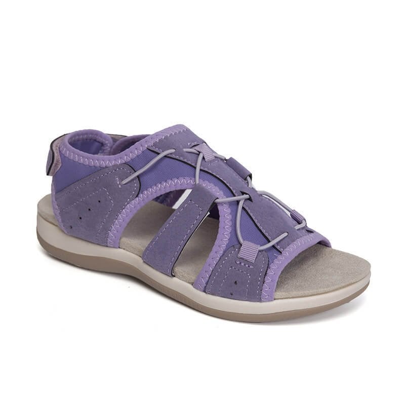 Beach sandals female low gang round head