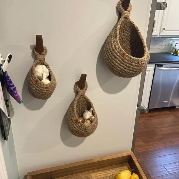 70% Discount🔥Hanging Wall Vegetable Fruit Baskets