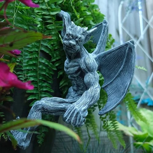 (🔥Promotion 50% OFF) - Dragon Winged Gargoyle Fence Hanger