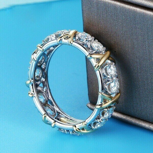 Cross full diamond ring