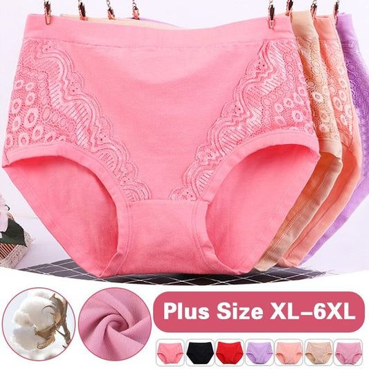 2023 Plus Size High Waist Leak Proof Cotton Panties - Hot Sale 48% OFF