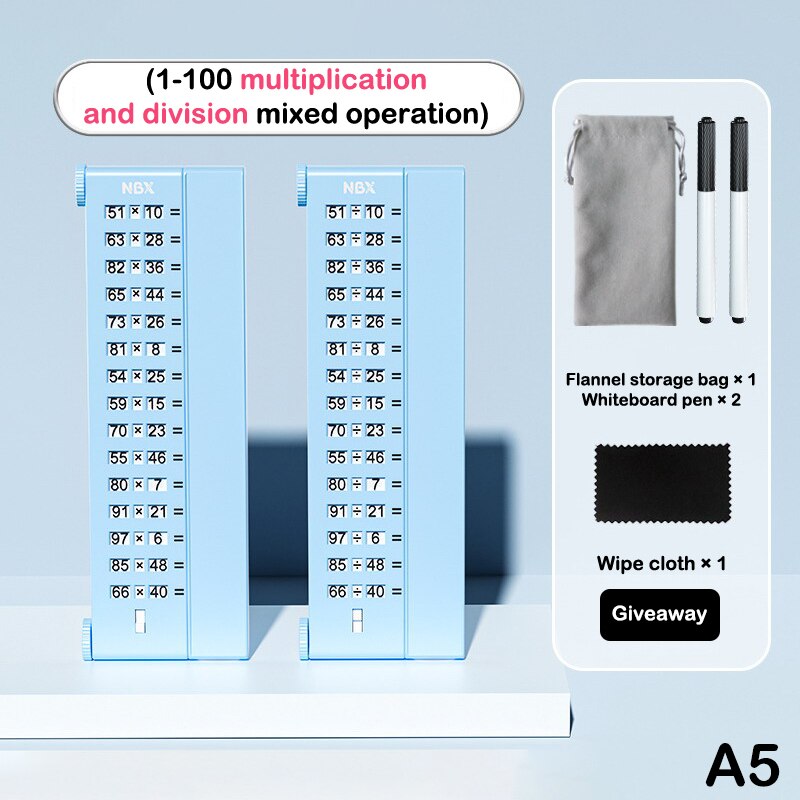 Arithmetic digit board for children's practice.